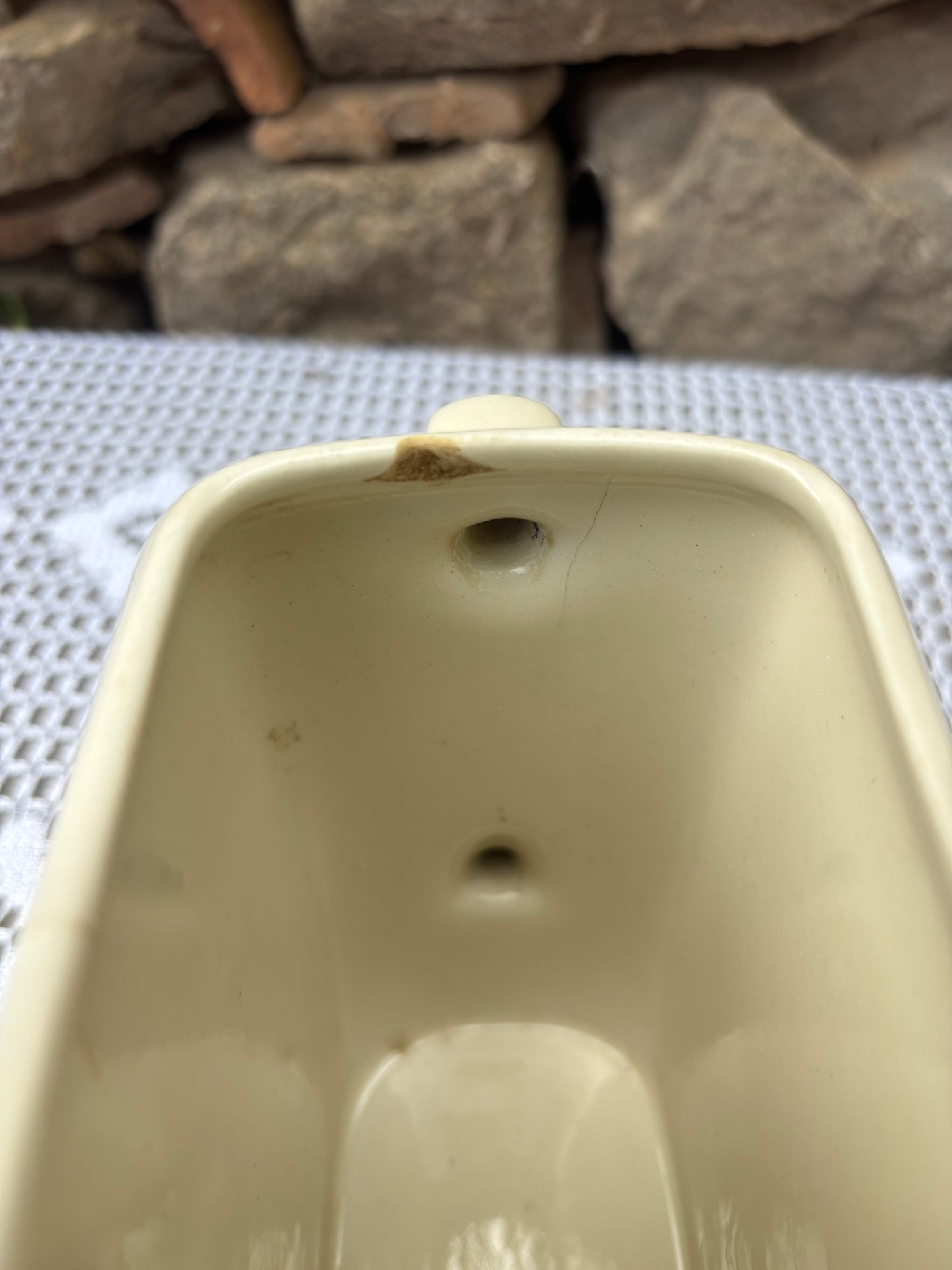 Pichet de bistrot en céramique blanc