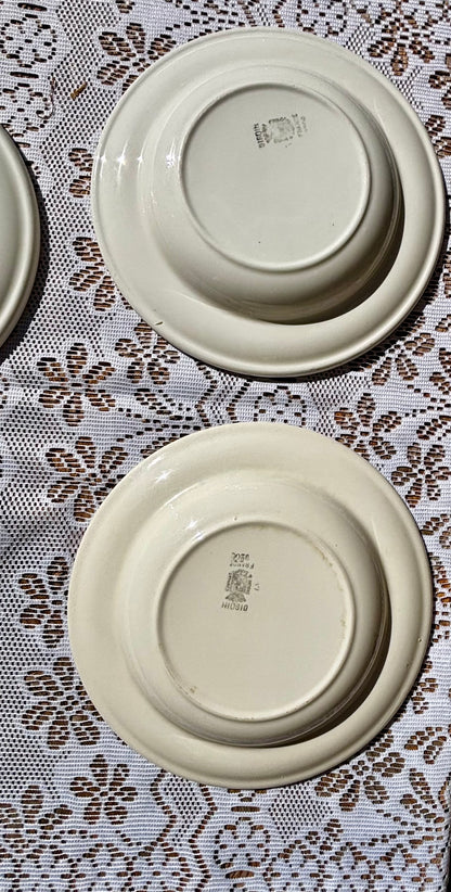 Assiettes creuses Digoin Sarreguemines x9