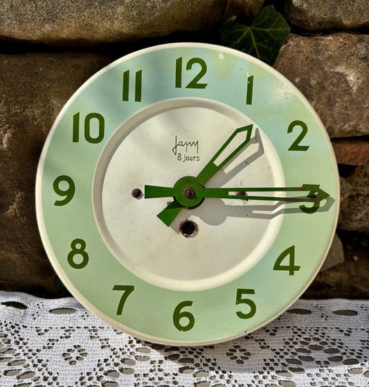 Horloge murale vintage Japy années 50 années 60 8jours 
