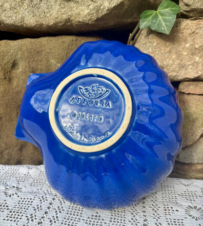 Plat Appolia made in France Peugeot années 80 bleu coquillage