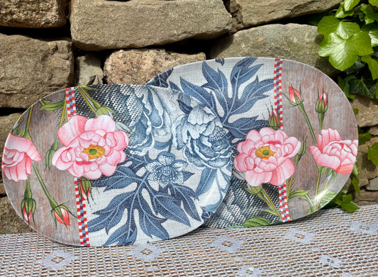 Plateaux de service fleuris colorés Miho italie