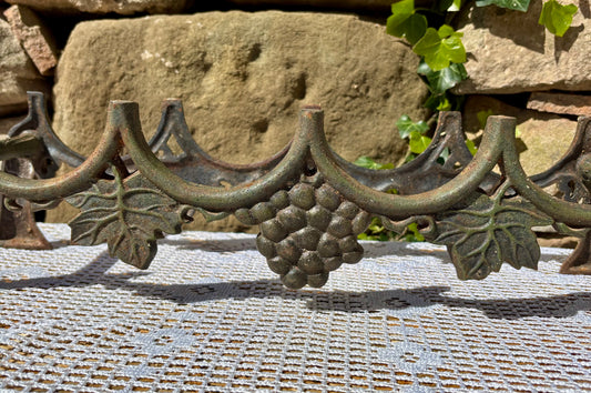 Porte bouteille vintage ancien fer forgé vin