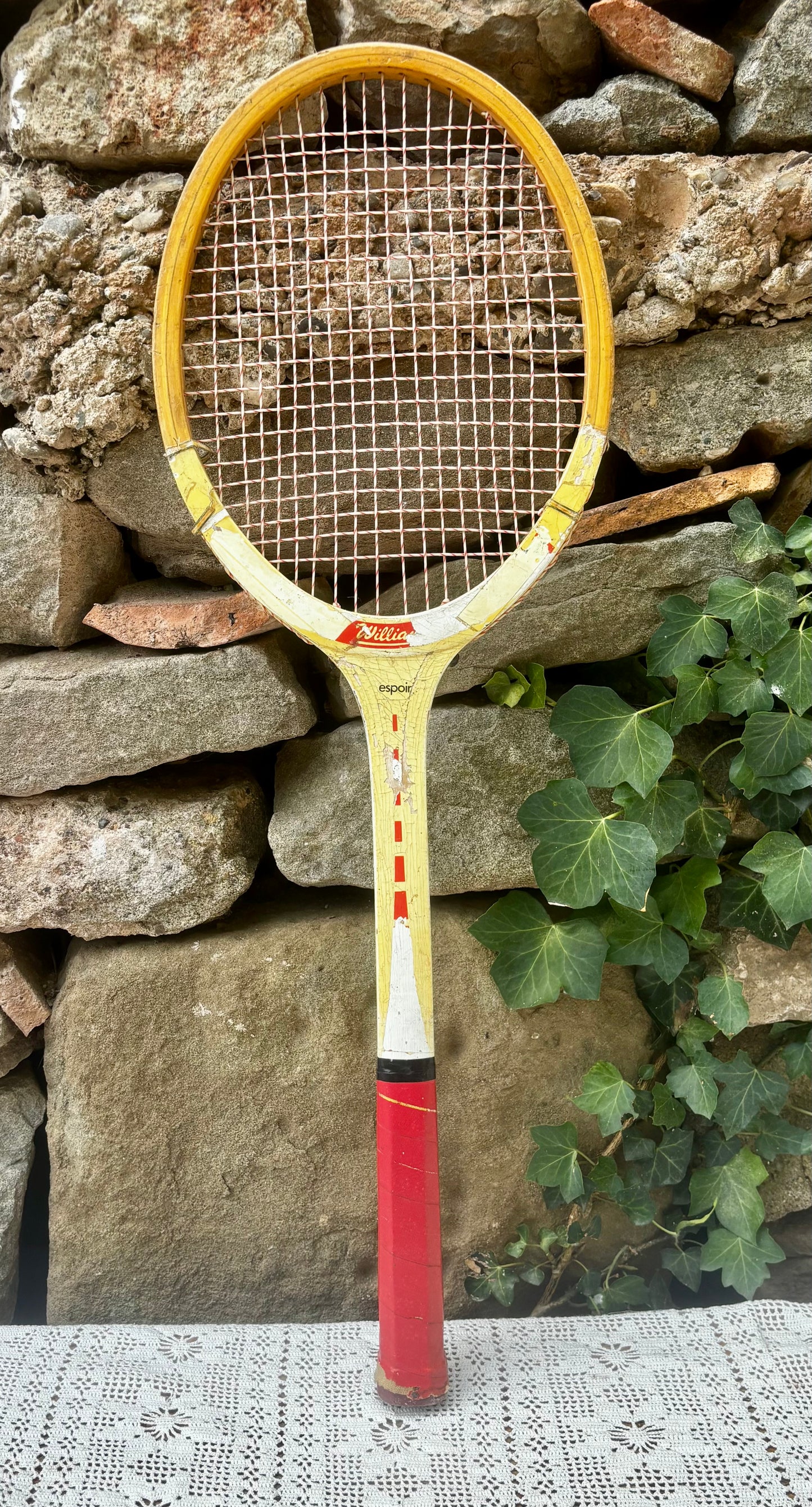 Raquette tennis bois vintage williams espoir 