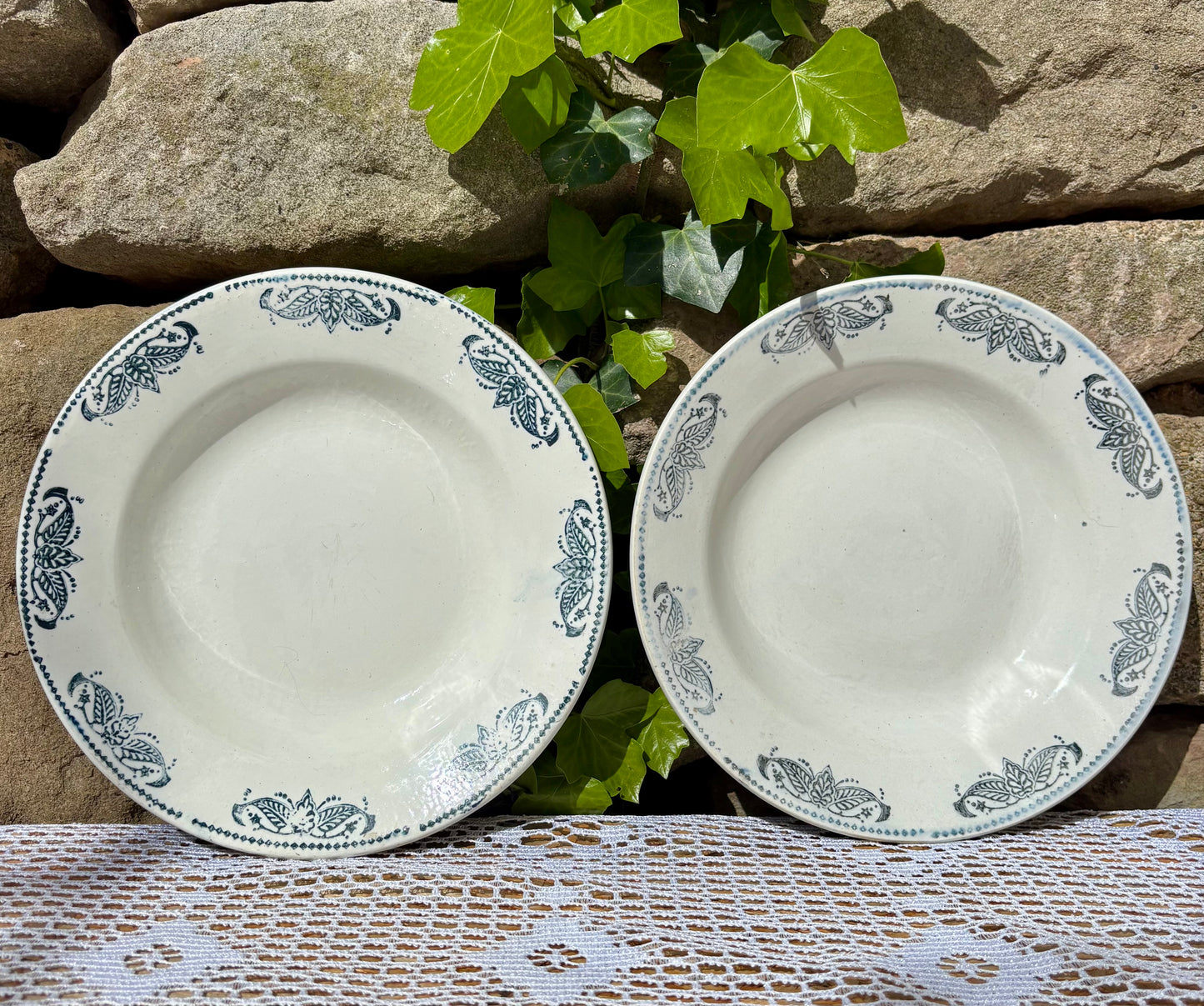 Assiettes céramique du midi vintage Renee 