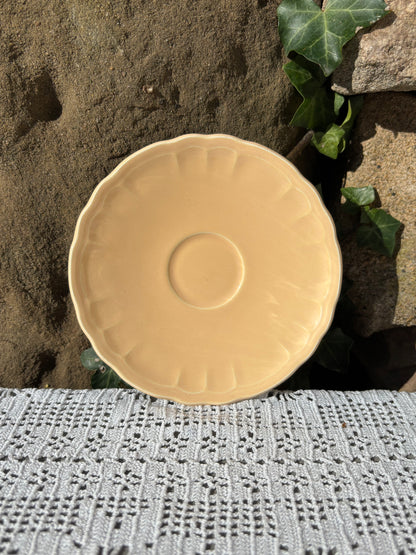 Sous tasse Salins rose forme coquillage 