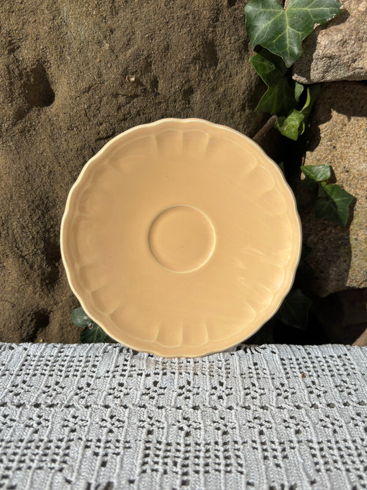 Sous tasse Salins rose forme coquillage 