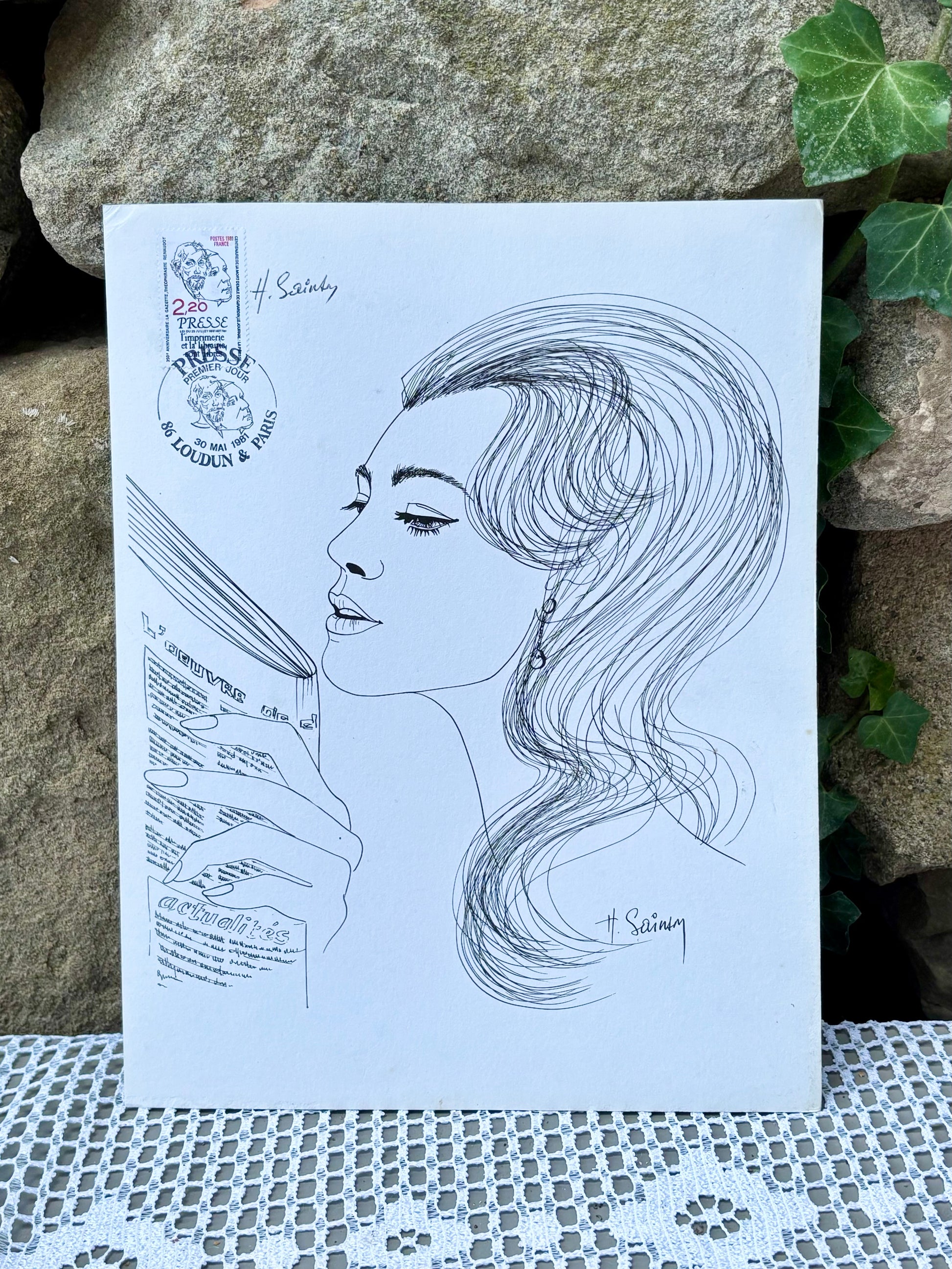 planche premier jour timbre 1981