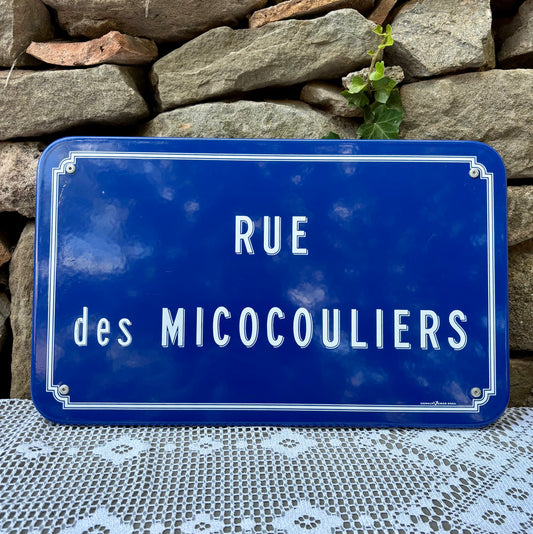 plaque de rue micocouliers