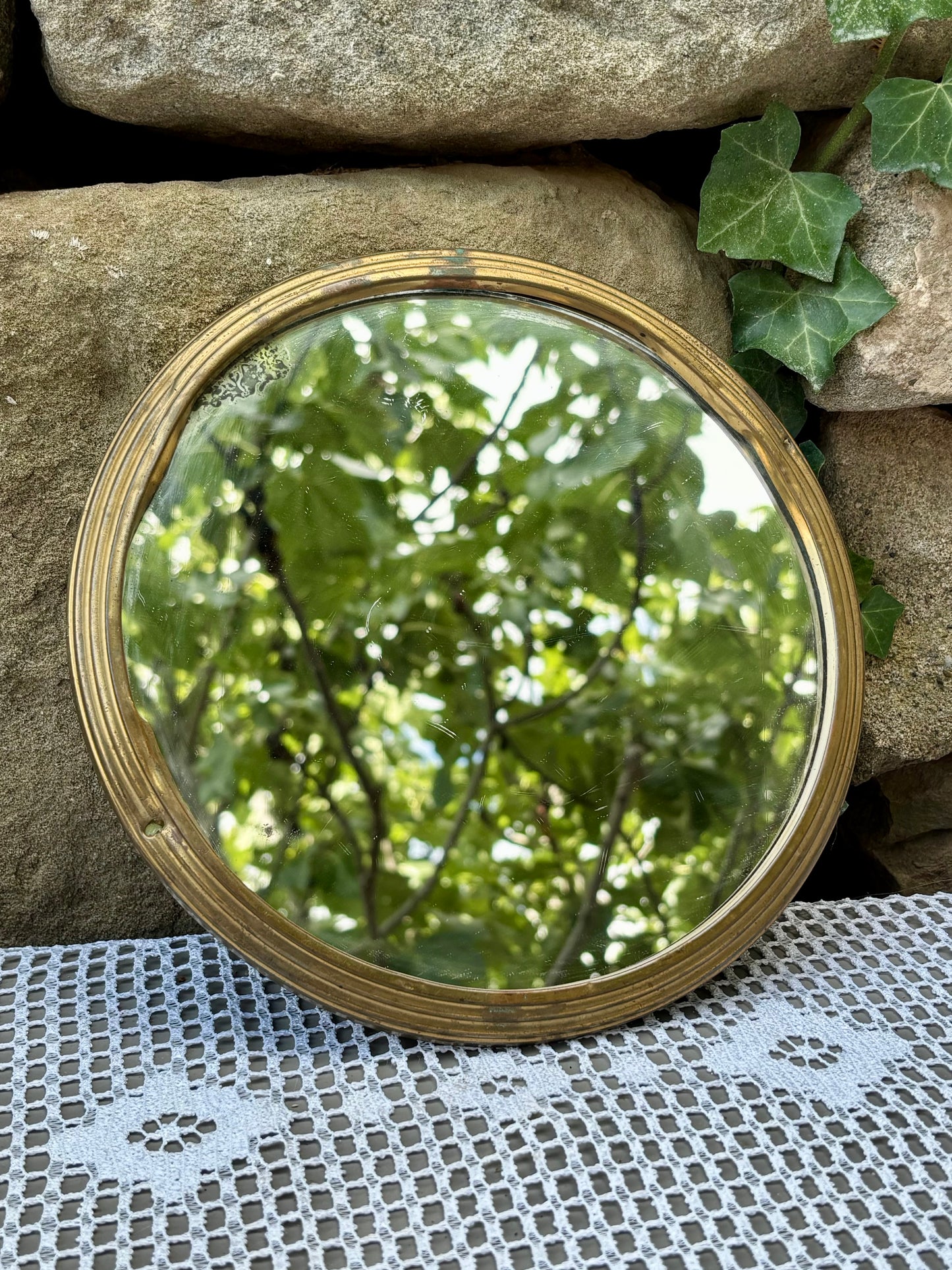 plateau miroir art deco 1930 rond