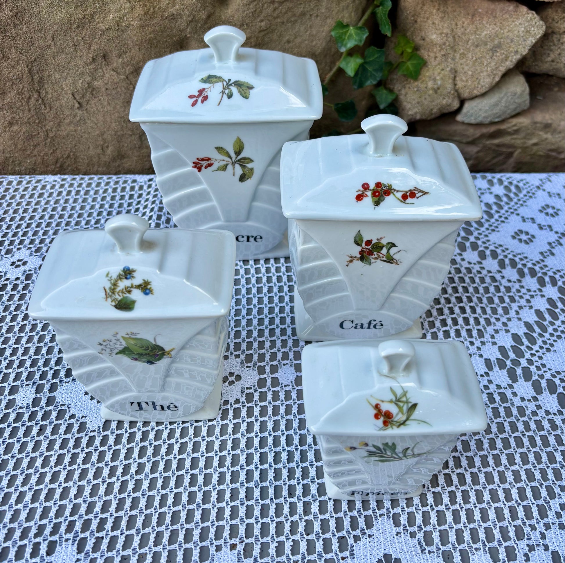 porcelaine fdchauvigny lot de 4 vue de haut