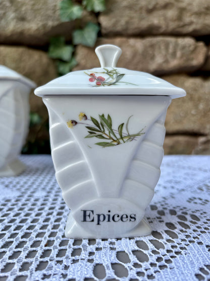 porcelaine fdchauvigny pot à épices
