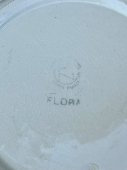 soupiere givors flora 1950 détail signature manufacture