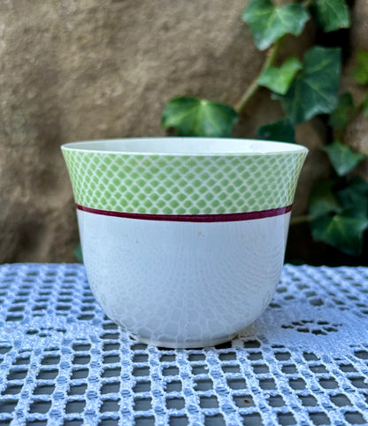 tasse salins isoard gauffre vert 1950