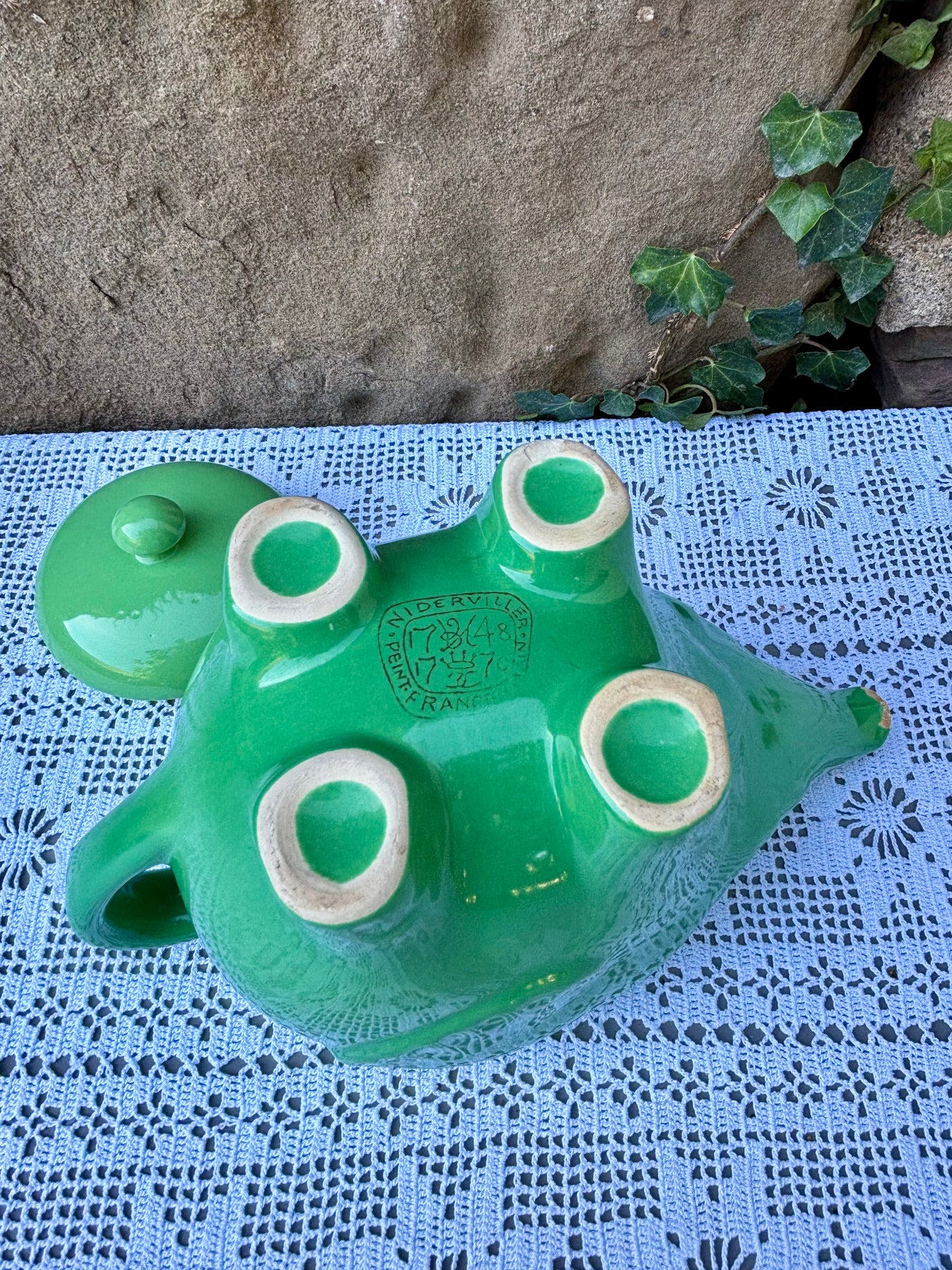 signature niderviller 1950 théière